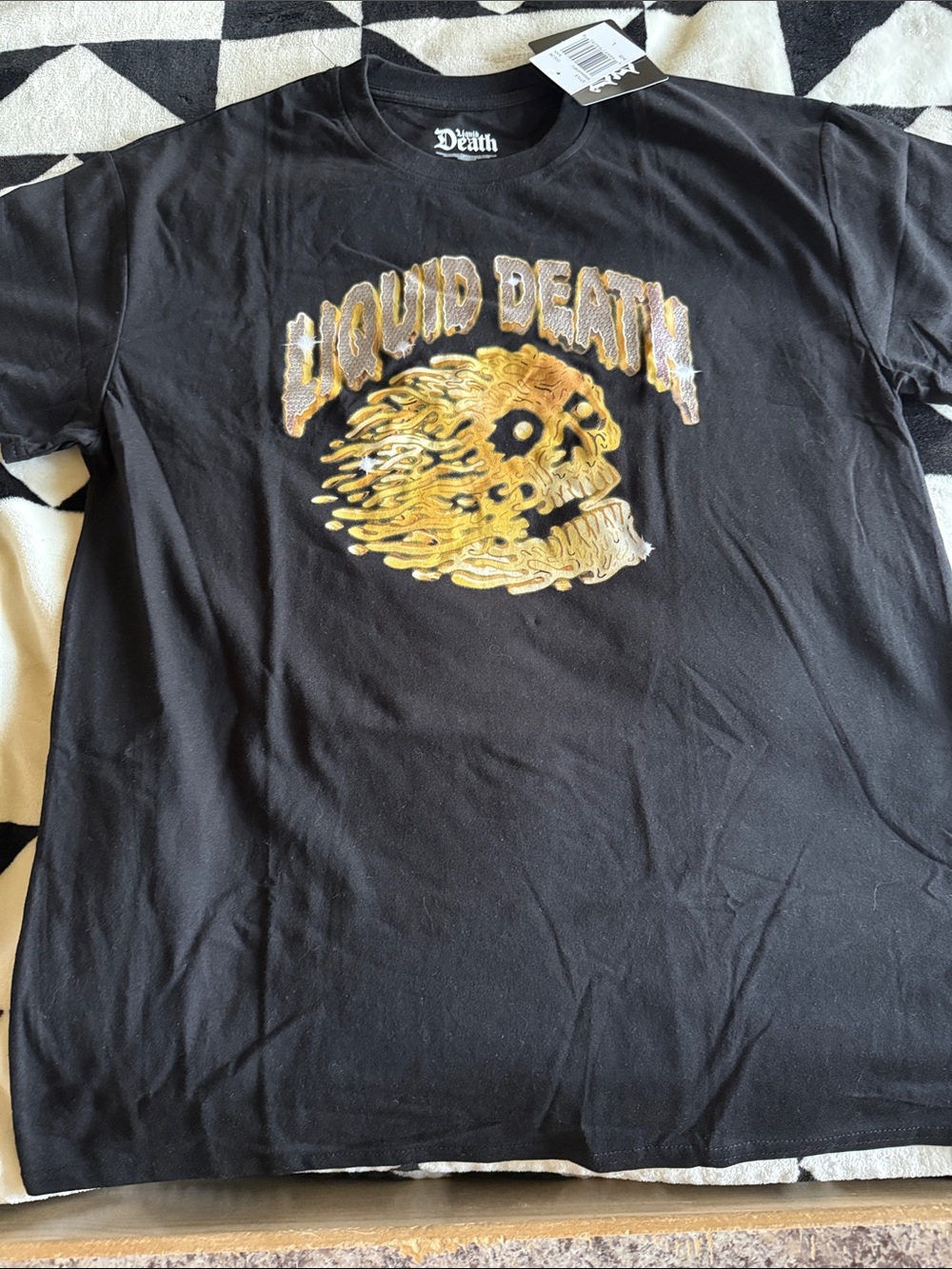 MENS Liquid Death Black Graphic Tee